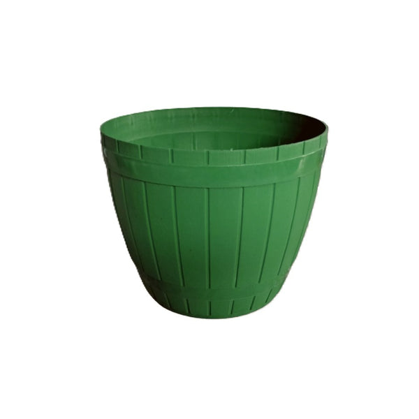 Barrel Plastic Pots - Medium (Diameter 20cm / Height 17cm)