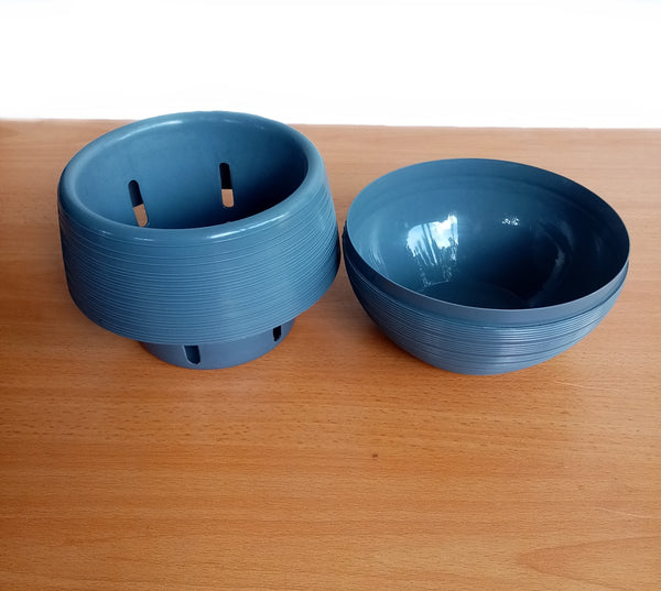 Ball Pot with round Tray - (Diameter - 14 cm / Height - 13 cm)