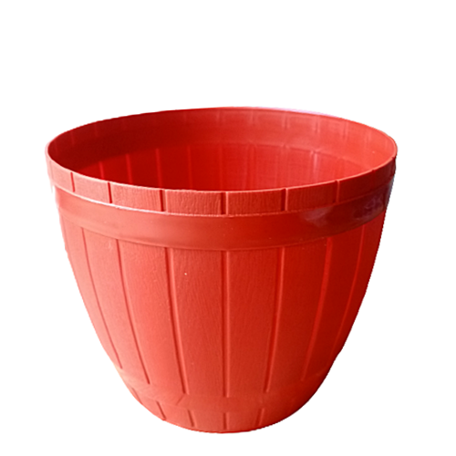 Barrel Plastic Pot Large -  (Diameter 23cm / Height 19cm)