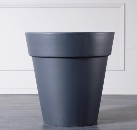Grey Black Pot