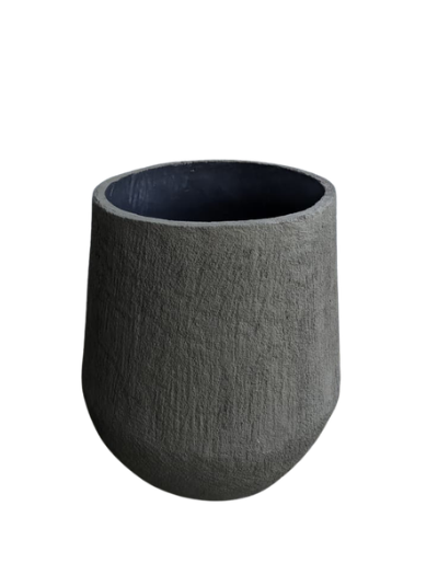 Decorative Cement Pots - Dark Brown