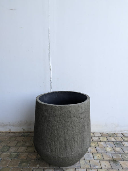 Decorative Cement Pots - Dark Brown