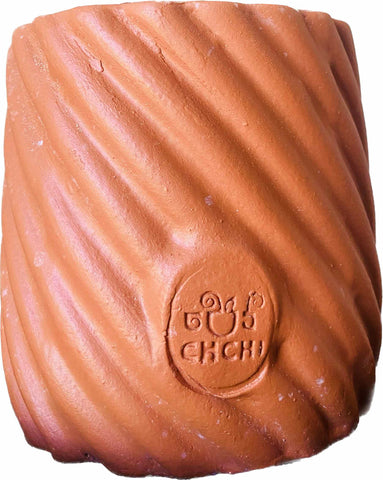 4.5 Inch Clay pot lines  - Clay colour