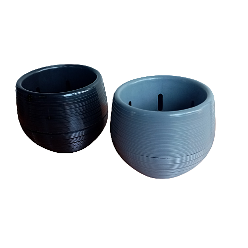 Ball Pot with round Tray - (Diameter - 14 cm / Height - 13 cm)