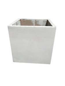 Titanium Finished Cement Box Pot - 15"x15"x15"