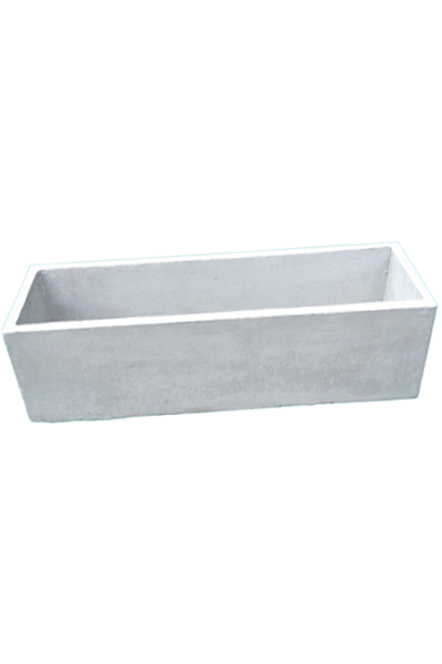 Titanium Finished Cement Trough Pot - 30"x 8"x 8"