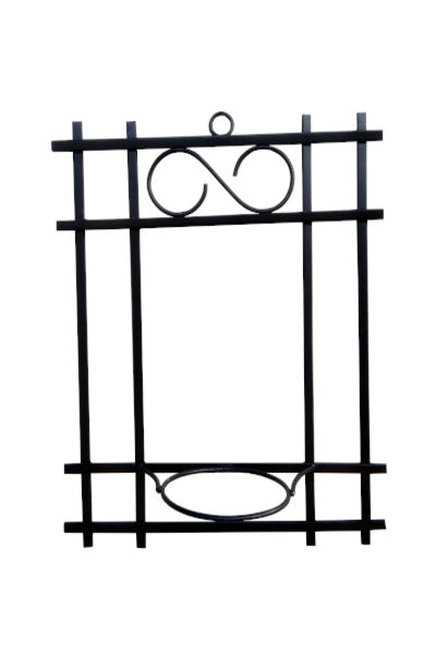 Squire Shape Powder Coated Metal Wall Planter Stand